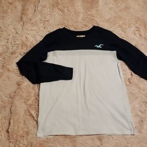Navy and teal oversized long sleeve